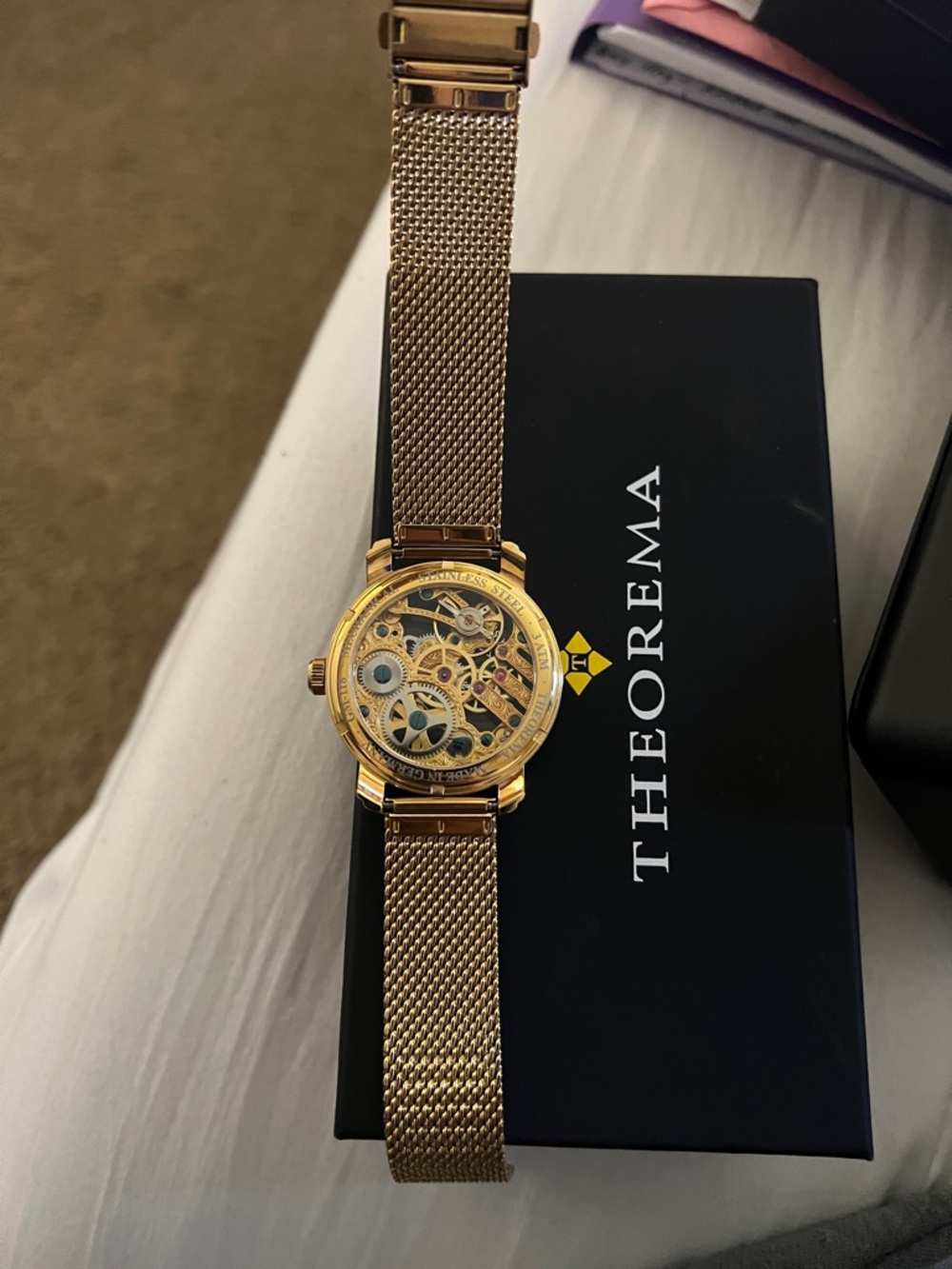 Men's Watch - Skeleton- Gold